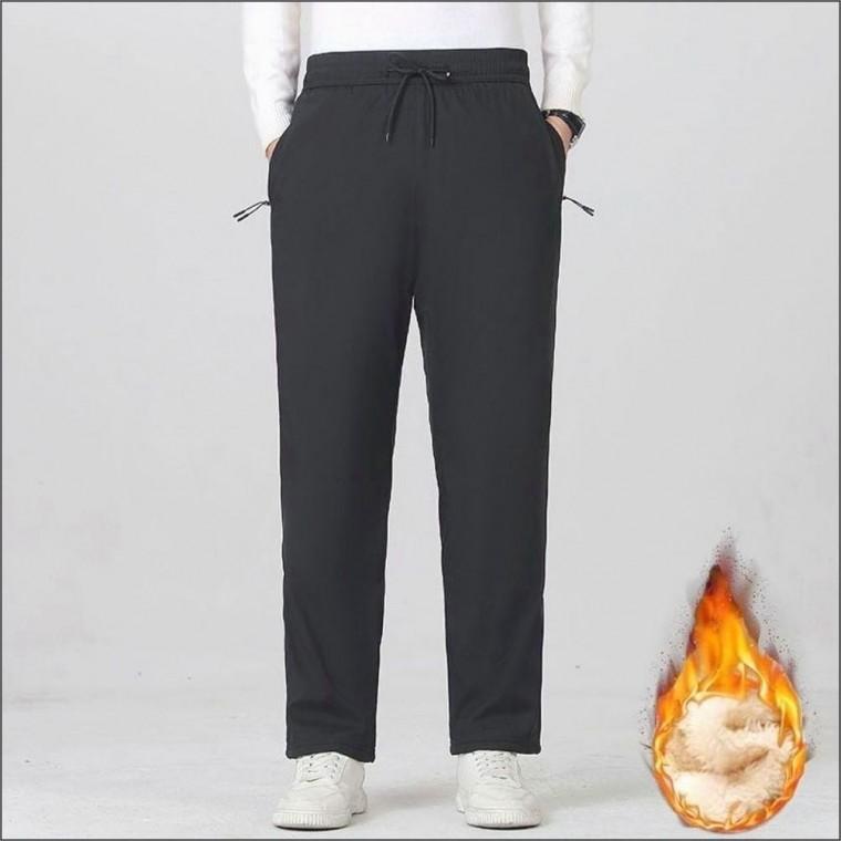 융털안감 일자팬츠 겨울 퍼안감 패딩바지 남자 따뜻한