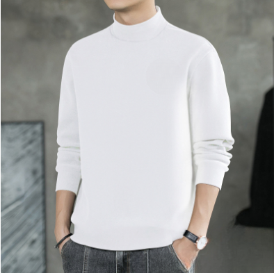 겨울 남성 소프트웜 하프넥 반목 피치 기모 긴팔 티셔츠