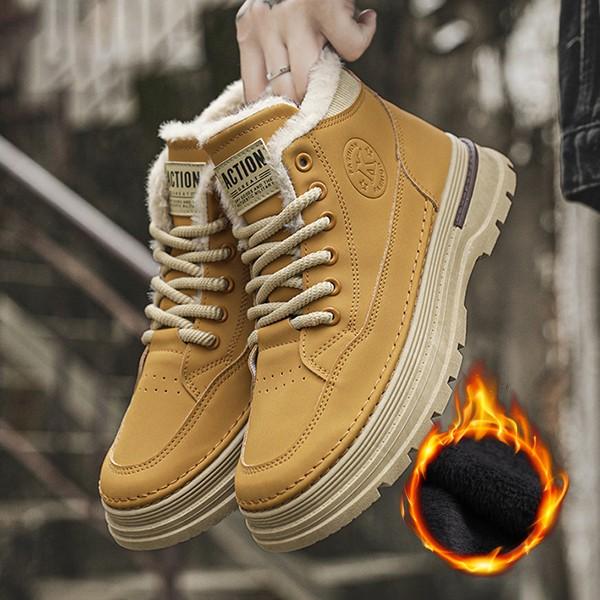 3컬러 남성 털안감 방한 겨울 워커 신발 ZG-TT8008