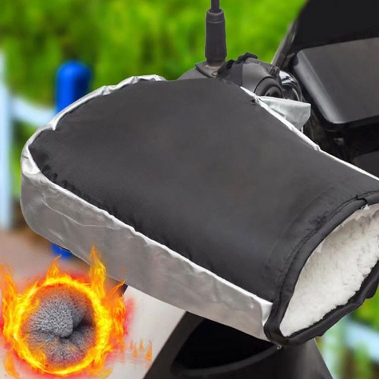 베이직 오토바이 방한 핸드워머 바이크 핸들 보온 글로브 투명 방수커버 장갑