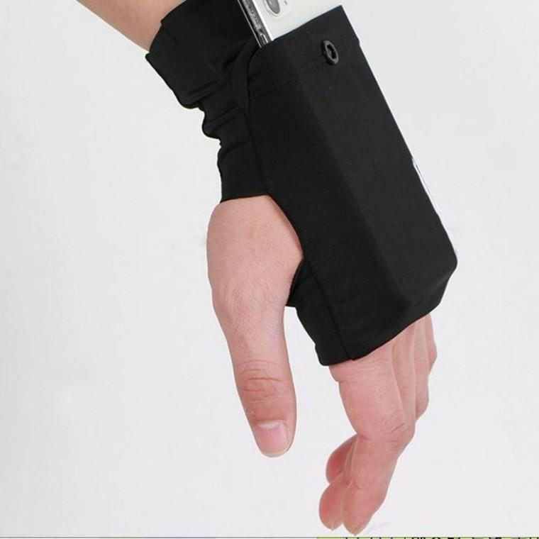 러닝 손목 장갑 파우치 포켓 수납 홀더 핸드폰 스포츠 운동 런닝 등산 수납형 여름