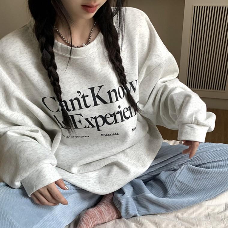 [위드기프트] 모던 레터링 톡톡기모 맨투맨