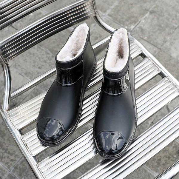 남녀공용 유광 포인트 기모 숏 방한 부츠 TAIN7