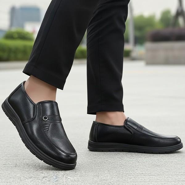 남성 심플 스티치 라인 로퍼 통굽 로퍼 ZG-TT933