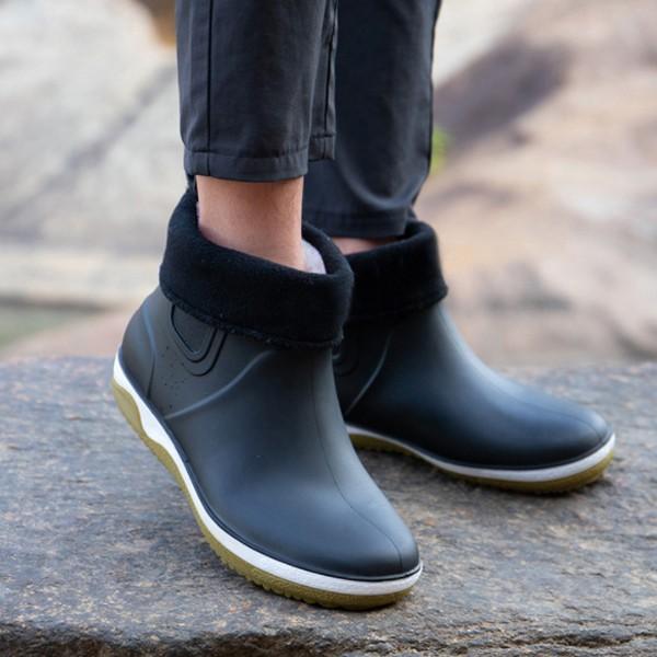 남자장화 겨울신발 기모부츠 기모레인부츠 TAIN11