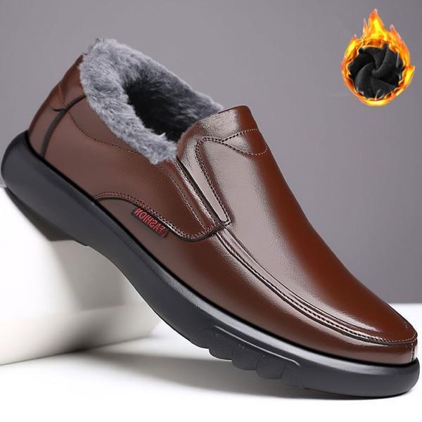 남성 겨울 데일리 슬립온 기모안감 클래식 로퍼 TT808