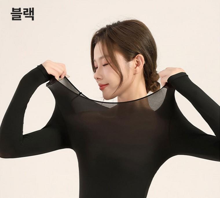 여성내의 여자내복 기모내복 기능성내복 동내의 여자 내복 여성용 발열내의 상하세트 히트 온도상승