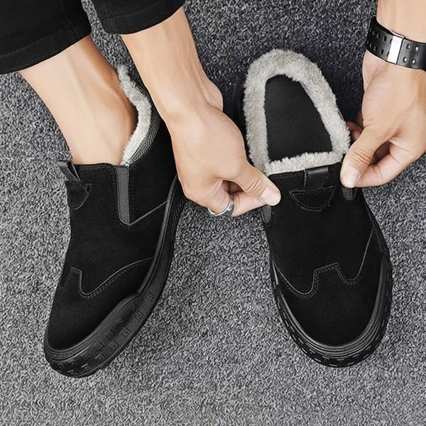 남성 3컬러 스웨이드 기모 방한 스니커즈 ZG-TT445