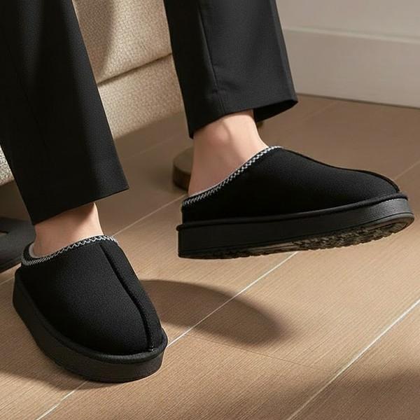 빅사이즈 남성 데일리 기모 스티치 슬리퍼 ZG-UGK104