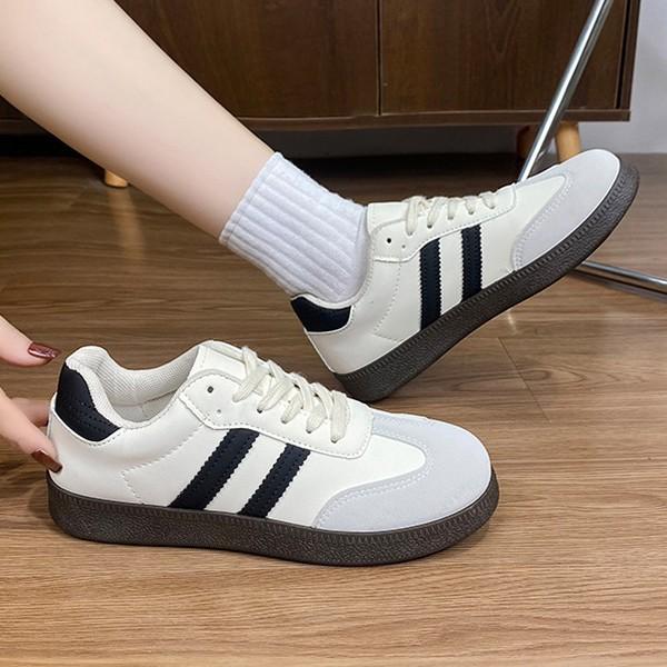 여성 2컬러 클래식 사선 투라인 스니커즈 LK-S601