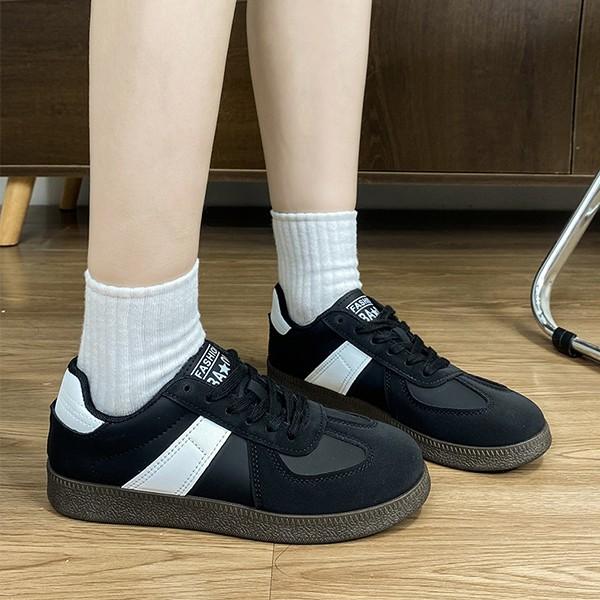 여성 2컬러 사이드 원라인 포인트 스니커즈 LK-S602