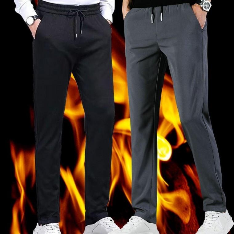 남성 기모 바지 슬랙스 겨울 방한 추리닝 밴딩 팬츠