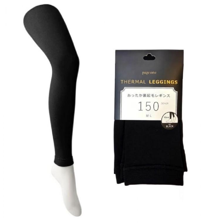 일본직수입 150D 기모 레깅스 블랙 M-L