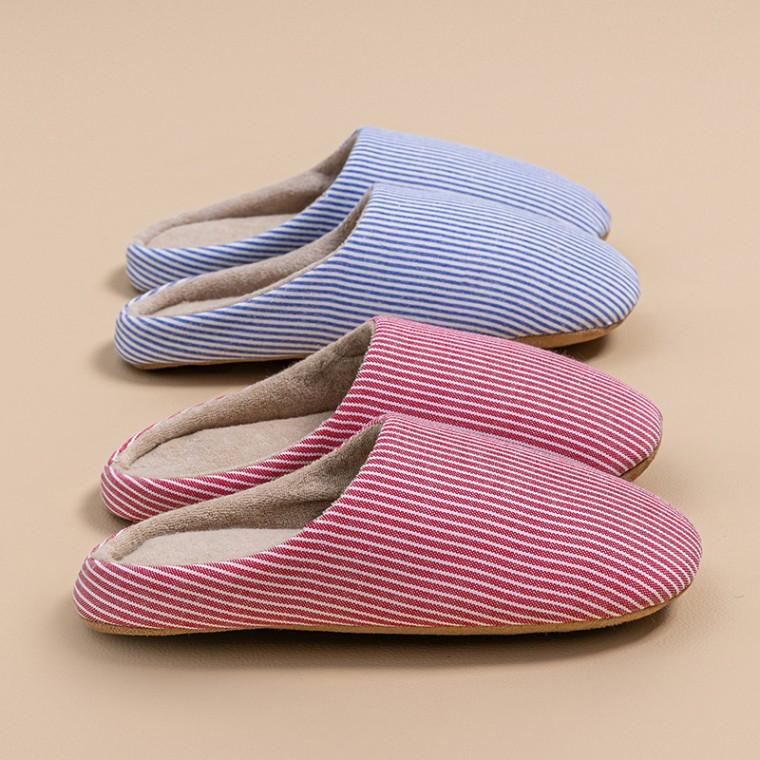 스트라이프 세로 기모슬리퍼 털슬리퍼 털 실내화 거실화 겨울슬리퍼 층간소음방지 홈 무소음 슬리퍼 학생