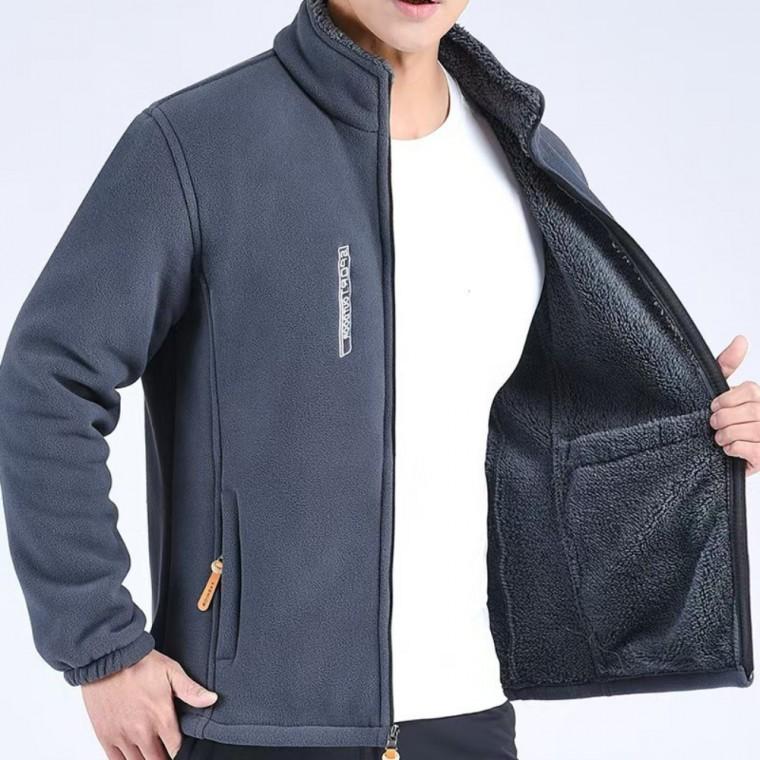 남자 기모 후리스 집업 점퍼 따뜻한 보아털 데일리