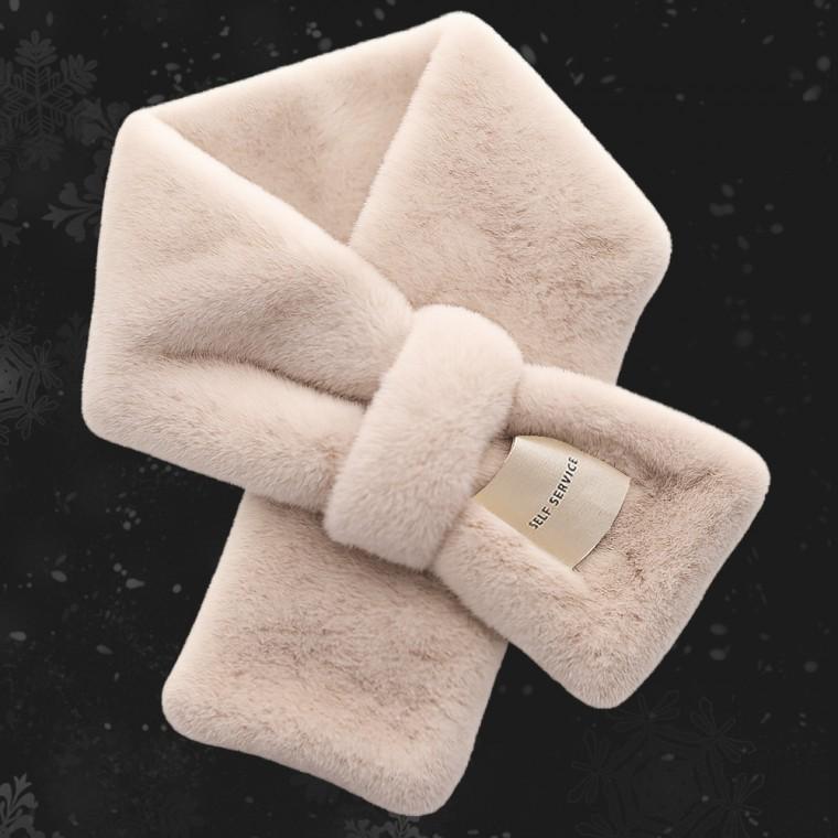 다름 포그네 토끼털 목도리 / 에코퍼 방한 머플러