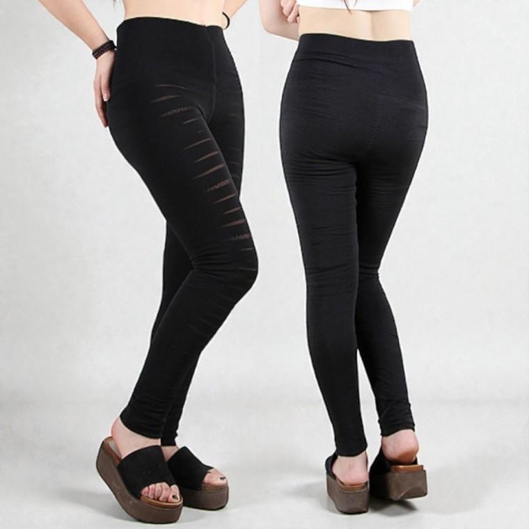 (블랙) 겨울 방한 융기모 레깅스 기모 쫄바지 9부 슬림핏