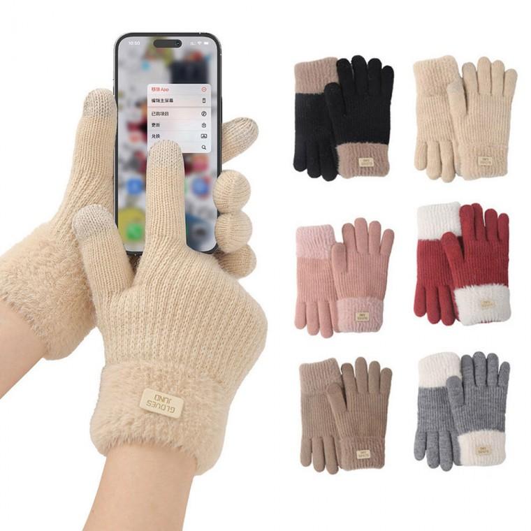 남성 여성 신축성 좋은 풀 오버 기모 안감 터치 장갑
