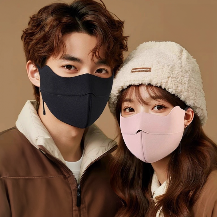 1+1겨울 방한 골프 마스크 자전거 러닝 라이딩 등산 운동 오토바이 안면 넥워머