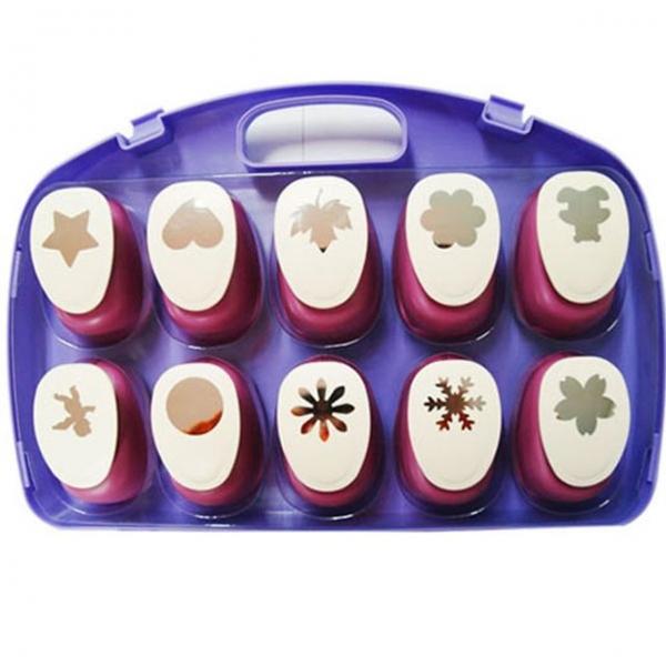 모양펀치대형세트 - 10종 혼합(R-36 10종)