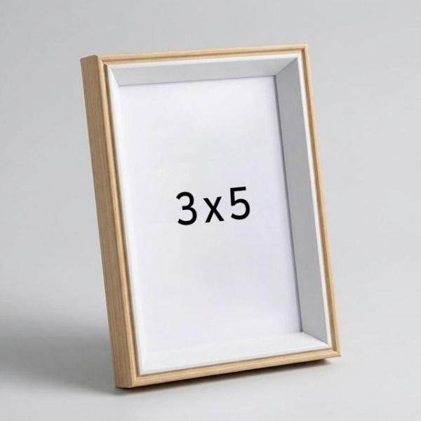 3x5 탁상용 사진 액자 내추럴 화이트