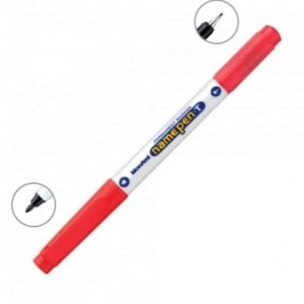 네임펜 T 0.4 0.6 적 둥근촉 이름펜 네임펜적색