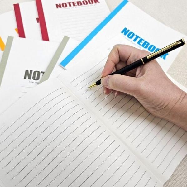 색상랜덤 A5 줄노트 학교 학원 공책 필기