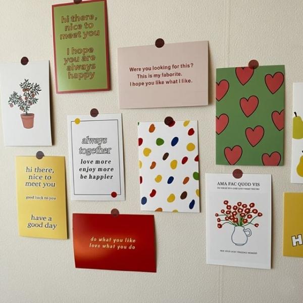 인스타 빈티지 인테리어 포스터 북유럽 엽서 사진 13매세트