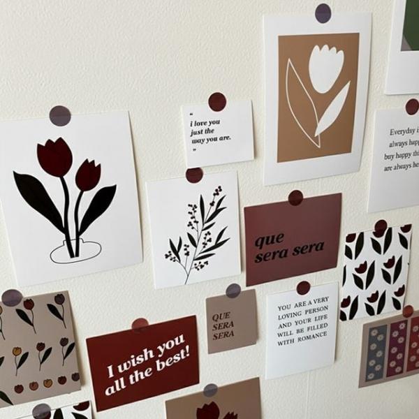 인스타 빈티지 인테리어 포스터 북유럽 엽서 사진 17매세트