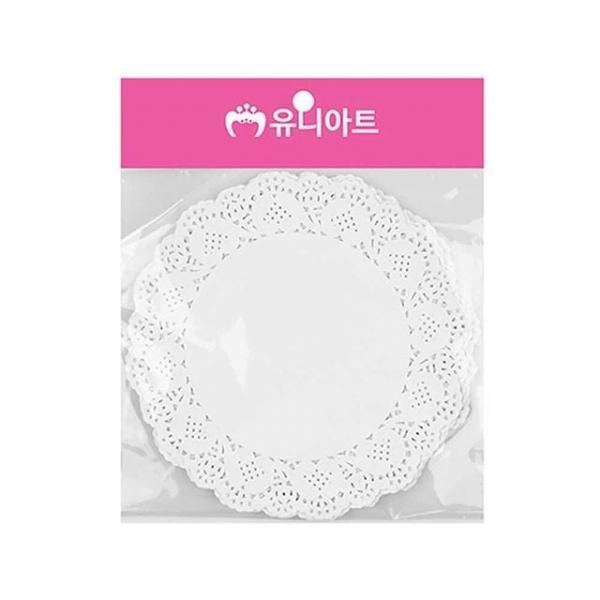 종이레이스 하얀레이스 종이컵받침