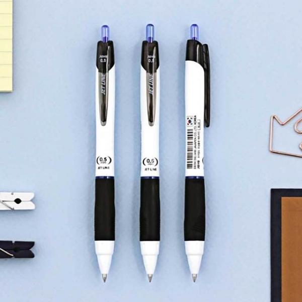 0.5mm 사무실전용볼펜 검은잉크볼펜 필기연습볼펜