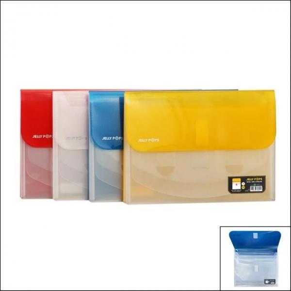 4색 1개 A4 4분류 슬라이딩 문서 보관 화일 도큐멘트화일 디자인 바인더형