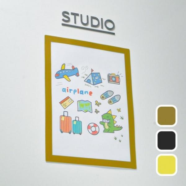 잔솔 붙이는 A4 자석 액자 상장 자격증 투명 가벼운