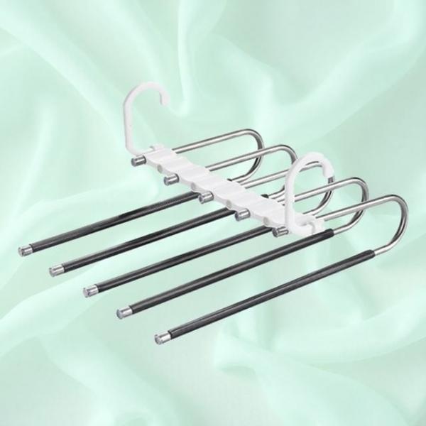 기숙사 옷걸이바지걸이 여행용 공간활용 5단 바지걸이