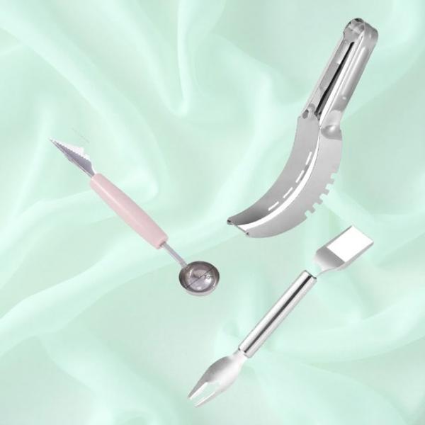 멜론 스테인리스 과일 스푼 빙수용 모양칼 컷팅기