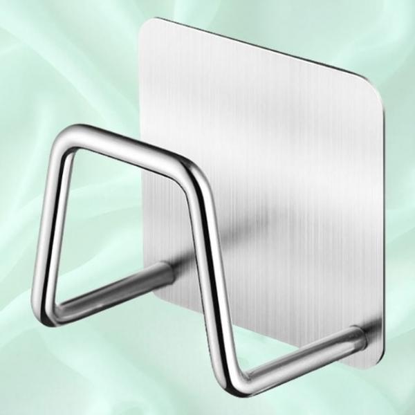 붙이는 주방용 받침대 주방 강력 정리대 심플 걸이