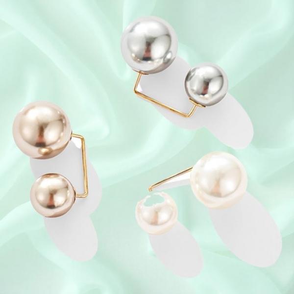 사이즈조절 브로치 옷핀 고정핀 원피스 블랙펄 클립