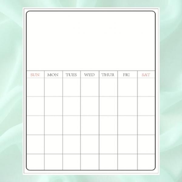 식단표 자석 체크 위클리 붙이는 게시판 무타공 보드