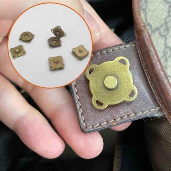 가방 옷수선 자석단추 엔틱 중형 5P 단추달기 똑단추