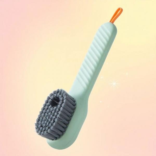 세제 펌핑 브러쉬 일체형 세제 솔 청소 세탁 원터치