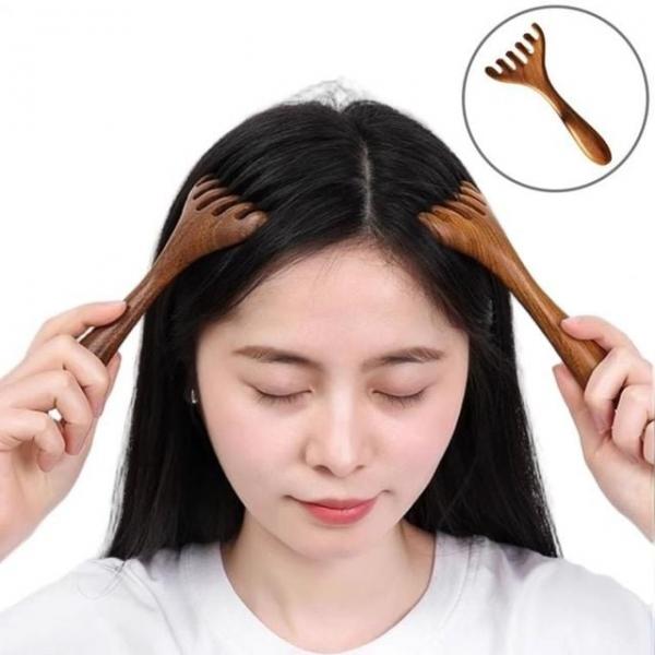 마사지 두피 괄사빗 머리 지압 얼굴 관리 마사지기 관리용 시원한 케어 마사지 괄사 두피 머리 지압기