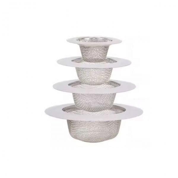 주방 싱크대 개수대 배수구 거름망 스테인리스 스텐 음식물 하수구 라운드 필터 은색망 7cm