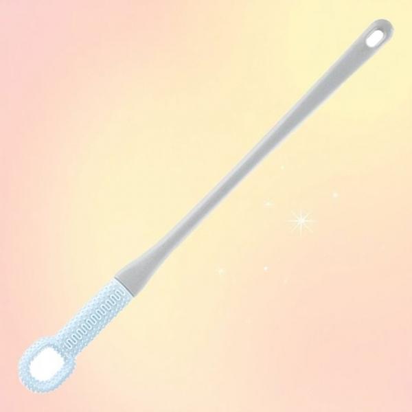 스틱 발씻기 발솔 실리콘 소프트 롱브러쉬 환자 노인