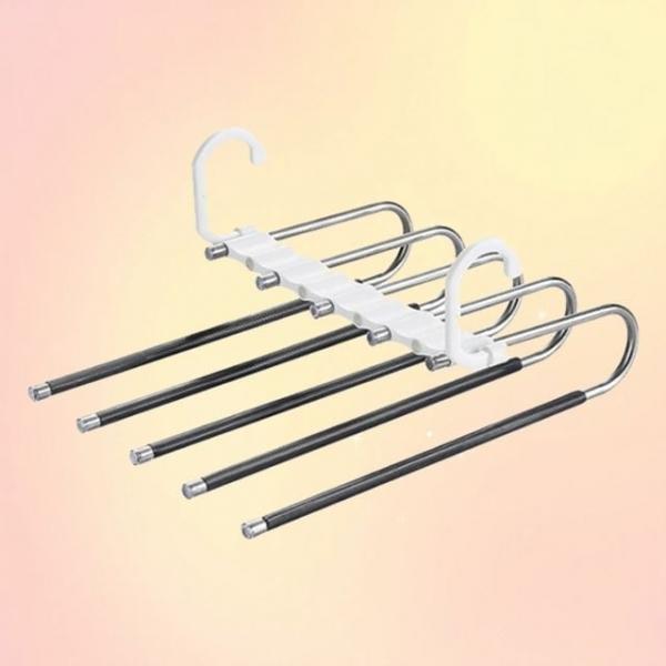 바지정리 바지걸이 좁은옷장 효율적인 옷정리 5단