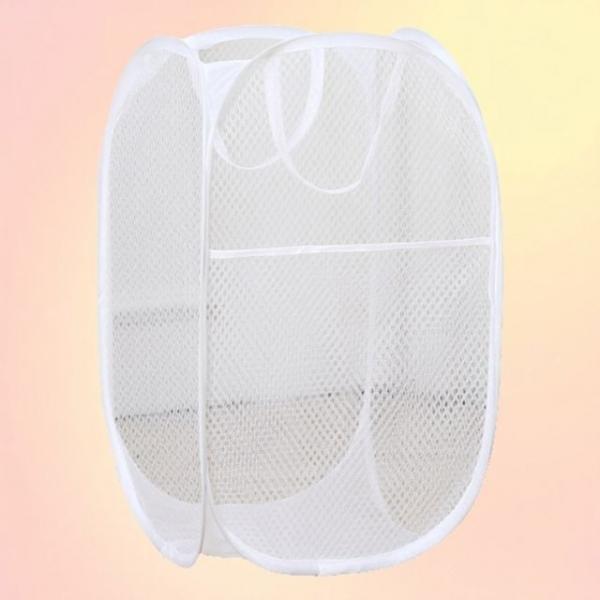통기성 좋은 메쉬 빨래분리함 세탁물 수납 다용도