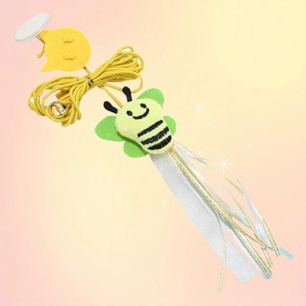 고양이 사냥 장난감 움직이는 낚시대 놀이용 털잠자리