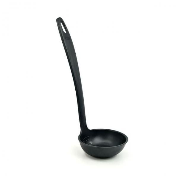 급식소국자 서빙 블랙 세워서사용 용량표시 전골국자 국자