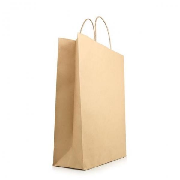 매장종이쇼핑백 답레품 튼튼한 빈티지한 갈색톤 베이커리쇼핑백 27x11x38cm