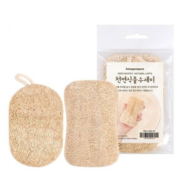 음식점클린수세미 루파수세미 삼베수세미 환경보호수세미 세정력수세미 2P