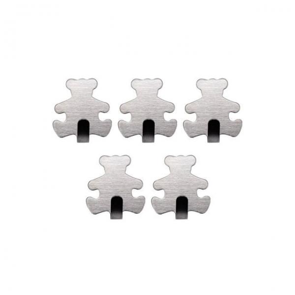 수건부착고리 가방걸이 스텐고리 다용도고정행거 소품용벽걸이 베어/5P 열쇠